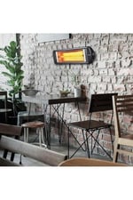 Kumtel Ex 23 Süper Ecoray 2300 Watt İnfrared Isıtıcı Duvar Tipi 2300W Kolay Temizlenir Siyah