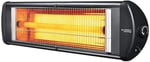Kumtel Ex 23 Süper Ecoray 2300 Watt İnfrared Isıtıcı Duvar Tipi 2300W Kolay Temizlenir Siyah