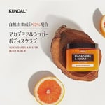 KUNDAL Macadamia Özlü Vücut Peelingi Macadamia & Sugar Body Scrub 550g (Pink Grapefruit)