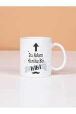 Kupa Bardak Babalar Günü Tasarım, Temalı Porselen Kupa, Hediyelik Kupa, Baskılı Kupa Desenli Kupa Bardak
