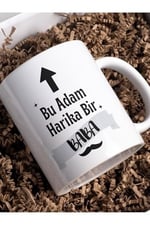 Kupa Bardak Babalar Günü Tasarım, Temalı Porselen Kupa, Hediyelik Kupa, Baskılı Kupa Desenli Kupa Bardak