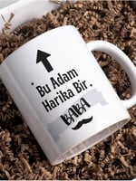 Kupa Bardak Babalar Günü Tasarım, Temalı Porselen Kupa, Hediyelik Kupa, Baskılı Kupa Desenli Kupa Bardak