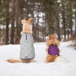 Kurgo Loft Köpek Ceketi - Ters Çevrilebilir Polar Kışlık Mont - Soğuk Hava Koruması - Koşum Takımı veya Ek Katmanlarla Giyin - Yansıtıcı Vurgula - Bedenler: XS, S, Extra Small, M, Medium, L, Large, XL