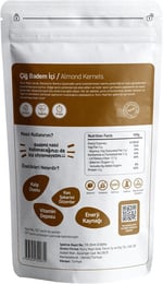 Kuru Yeşil Çiğ Badem İçi -%100 Yerli Badem - Taze, Katkısız, Sağlıklı Kuruyemiş Diyet Dostu, Protein Deposu - 250 gr