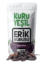 Kuru Yeşil Doğal Kuru Erik 50 gr - Şekersiz ve Katkısız, Sağlıklı Atıştırmalık, Yüksek Lifli, Vegan ve Glutensiz Kuru Meyve
