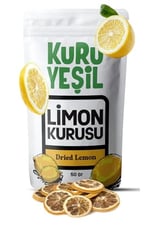 Kuru Yeşil Doğal Limon Kurusu 50 gr - Katkısız, Şeker İlavesiz Kurutulmuş Limon Dilimleri - Çay, Kokteyl, Detoks ve Süsleme İçin
