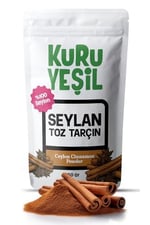 Kuru Yeşil Doğal Seylon Toz Tarçın 50 gr - Gerçek Ceylon Cinnamon Powder - Düşük Kumarin Oranı, Katkısız ve Saf Baharat