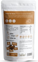 Kuru Yeşil Doğal Seylon Toz Tarçın 50 gr - Gerçek Ceylon Cinnamon Powder - Düşük Kumarin Oranı, Katkısız ve Saf Baharat