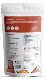 Kuru Yeşil Doğal Soğan Tozu - Katkısız, Yerli Üretim, Yoğun Aromalı, Vegan & Glutensiz Baharat - Toz Soğan Kuru Sebze Baharatı - 100 gr