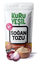 Kuru Yeşil Doğal Soğan Tozu - Katkısız, Yerli Üretim, Yoğun Aromalı, Vegan & Glutensiz Baharat - Toz Soğan Kuru Sebze Baharatı - 100 gr