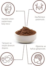 Kuru Yeşil Ham Kakao - Ham Kakao Tozu - Kakao Tozu - Naturel Kakao Tozu - Raw Cacao - 150 gr