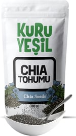 Kuru Yeşil%100 Doğal Glutensiz Chia Tohumu - Yüksek Lif ve Protein Kaynağı Çiya Tohumu - Sindirimi Destekler, Smoothie, Yoğurt ve Salatalar İçin Chia Tohumu - 150 gr