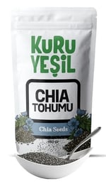 Kuru Yeşil%100 Doğal Glutensiz Chia Tohumu - Yüksek Lif ve Protein Kaynağı Çiya Tohumu - Sindirimi Destekler, Smoothie, Yoğurt ve Salatalar İçin Chia Tohumu - 150 gr