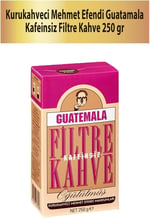 Kurukahveci Mehmet Efendi Kafeinsiz Guatemala Filtre Kahve 250 gr Vakum Ambalaj
