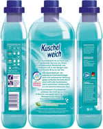 Kuschelweich Yumuşatıcı, tazelik odası, cilde uygunluğu dermatolojik olarak onaylanmıştır, yumuşatıcı Kuschelweich mikro plastik içermez, 1 litre 38 yıkama yüküne kadar, 1037,48 gram