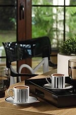 Kütahya Porselen 11722 Pilea 4 Parça 2 Kişilik Kahve Takımı