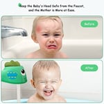 Küvet için Banyo Ağzı Kılıfı, Banyo Zamanında Çarpma Başından Bebek Duşu Koruyucu Kapak, Sevimli Yumuşak Karikatür Balık Su Musluğu Keyifli Güvenli Banyolar Banyo için Ağız Koruyucu Kapak