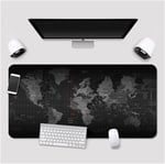 Kuzey's Büyük Boy 88x40 XXL Dünya Desenli Mouse Pad Kauçuk Kaymaz Alt Taban, Yumuşak Kumaş Oyuncu MousePad, Bilgisayar ve Dizüstü, Notebook Uyumlu 88 40