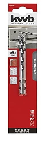 Kwb Rocker Beton Matkap Uç 6 mm - Bedenler: 3 mm, 4 mm, 5 mm, 6 mm, 10 mm
