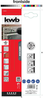Kwb Rocker Beton Matkap Uç 6 mm - Bedenler: 3 mm, 4 mm, 5 mm, 6 mm, 10 mm