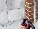 kwb SDS-Plus darbeli matkap seti, 12 parçalı taş ve beton matkap seti, plastik çanta içinde