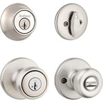 Kwikset 96900-381 690T 15 SMT BBPKG Saten Nikel Tylo Giriş Combo Seti