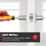 Kwikset Casey Gizlilik Kapı Kolu Yatak Odası/Banyo Kapısı için Saten Nikel