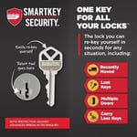 Kwikset Halifax Kapı Kolu Akıllı Anahtar Anahtar Anahtar Güvenlik Anahtarlı Giriş Kilidi, Cilalı Krom Kare Gül