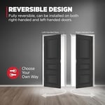 Kwikset Halifax Kapı Kolu Akıllı Anahtar Anahtar Anahtar Güvenlik Anahtarlı Giriş Kilidi, Cilalı Krom Kare Gül