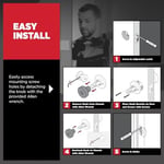 Kwikset Pismo Giriş Kapı Tokmağı Kilitli ve Anahtarlı, Güvenli Anahtarlı Kulp Dış Cephe, Ön Giriş ve Yatak Odası, Mat Siyah, Seçmeye Dayanıklı SmartKey Rekey Güvenlik ve Microban, Kare Gül