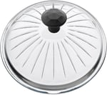 L K Laurel Kitchen Borcam Kapak Isıya Dayanıklı Tava Tencere ve Sahan Uyumlu Tepelikli Şık Desenli 24 cm Kapak