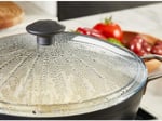 L K Laurel Kitchen Borcam Kapak Isıya Dayanıklı Tava Tencere Ve Sahan Uyumlu Tepelikli Şık Desenli 20 Cm Kapak