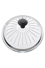 L K Laurel Kitchen Borcam Kapak Isıya Dayanıklı Tava Tencere Ve Sahan Uyumlu Tepelikli Şık Desenli 20 Cm Kapak
