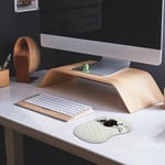 L-SPOUTTO Bilek Dayanaklı Mouse Pad, Ergonomik Mouse Pad Bilek Desteği, Dizüstü Bilgisayar için Rahat Bilgisayar Jeli Fare Altlığı, Masa Ofisi için Kaymaz PU Tabanlı Ağrı kesici Mousepad (12x8 inç,