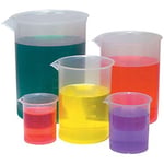 Lab Plastik Beher Ölçü Kabı 250 ml
