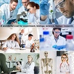 Laboratuvar önlüğü, beyaz, pamuk, doktor önlüğü, erkek, kadın, kimya önlüğü, okul mantosu, hijyenik, uzun kollu, tıp, doktor mantosu, beyaz önlük, pamuklu önlük, cepli, laboratuvar, kostümlü oyun, öğr