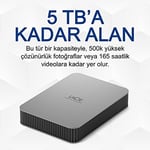 LaCie Mobile Drive Moon 1TB, Harici Taşınabilir HDD, Silver, PC Mac iPad & iPhone, Data Rescue Service (STLP1000400) - Seçenekler: 1TB, 5TB