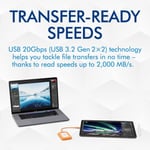 LaCie Rugged Mini harici SSD 4TB, 40GB/s, 2.000MB/s, PC Mac iPad & iPhone, Data Rescue Service (STMF4000400) - Seçenekler: 500GB, 1 TB, 1TB, 2TB, 4TB, Rugged Mini, Rugged Mini SSD...