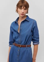 Lacivert Denim Gömlek Regular Fit/Normal Kesim 1210959-85481