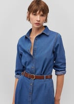 Lacivert Denim Gömlek Regular Fit/Normal Kesim 1210959-85481
