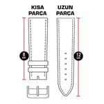 Lacivert Floter Hakiki Deri Saat Kordonu Kayış 18-20-22-24mm