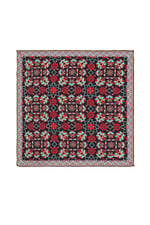 Lacivert Gold Motif Desen Mendil