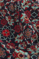 Lacivert Gold Motif Desen Mendil