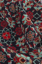 Lacivert Gold Motif Desen Mendil