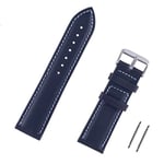 Lacivert Hakiki Deri Saat Kordonu Kayış 18-20-22-24mm CHR1014