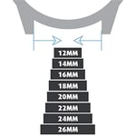 Lacivert Hakiki Deri Saat Kordonu Kayış 18-20-22-24-26mm - Bedenler: 18mm, 20mm, 22mm, 24mm