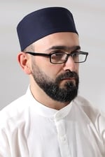 Lacivert Kapitone Osmanlı Tuğrası Nakışlı Kalıp Namaz Takkesi