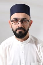 Lacivert Kapitone Osmanlı Tuğrası Nakışlı Kalıp Namaz Takkesi