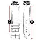 Lacivert Kroko Saat Kordonu 18-20-22-24mm Kayış