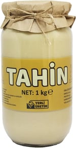 Laçoko 1 Kg Cam Kavanoz Tahin -%100 Doğal - Şekersiz- Katkısız - Veganlara Uygun - İnce Öğütülmüş Susam - Geleneksel Lezzet - Kahvaltı İçin İdeal - Pekmezle Karıştırılabilir - Demir Kaynağı
